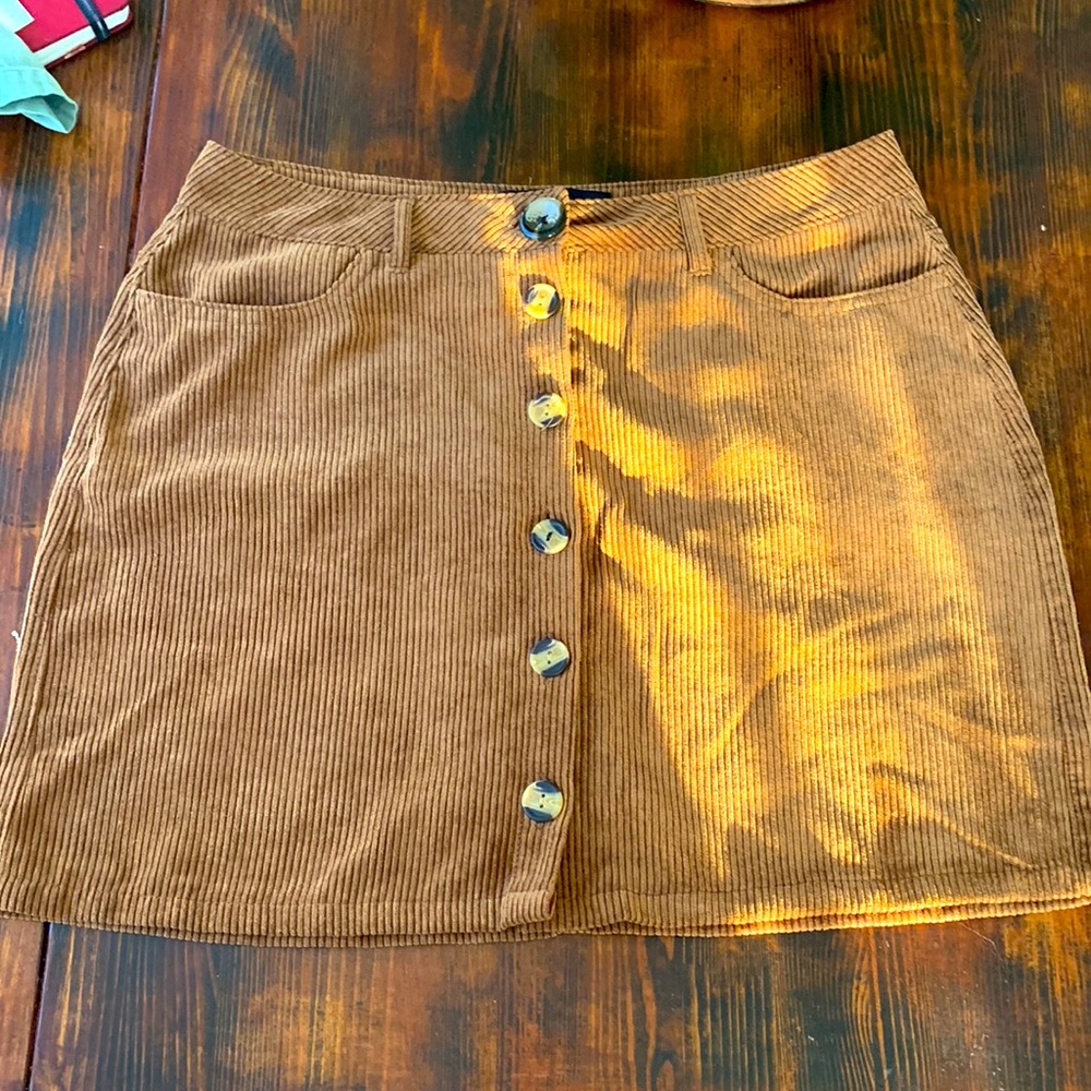Corduroy Mini Skirt